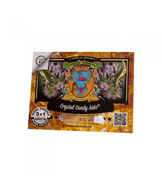 crystal candy auto 3+1uds semillas automáticas con aroma dulce y sabor a frutas ácidas.