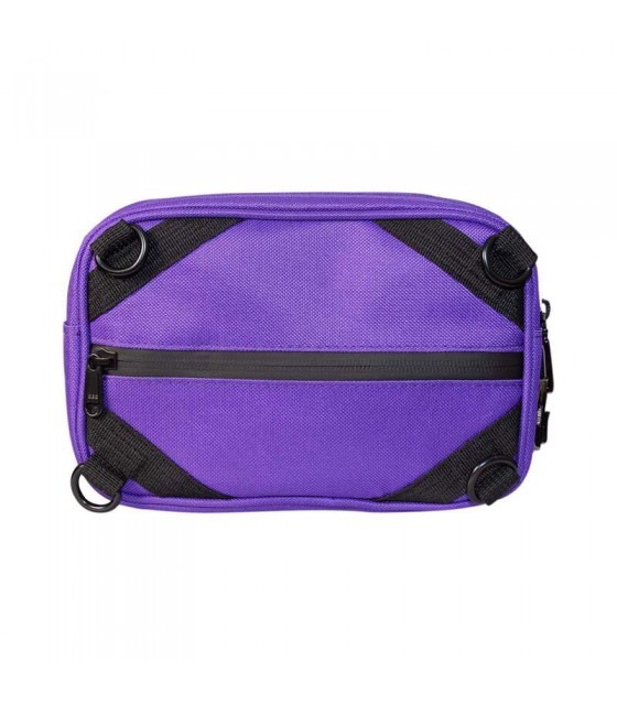 Ozeta Chestbag 4x4 púrpura con clave y diseño frontal urbano