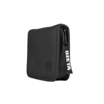 Billetera Ozeta negra con cierre velcro, compartimentos y diseño urbano