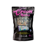 Cojín Pilloweed modelo Cream Mandarin tamaño L con estampado colorido y aroma a mandarina.